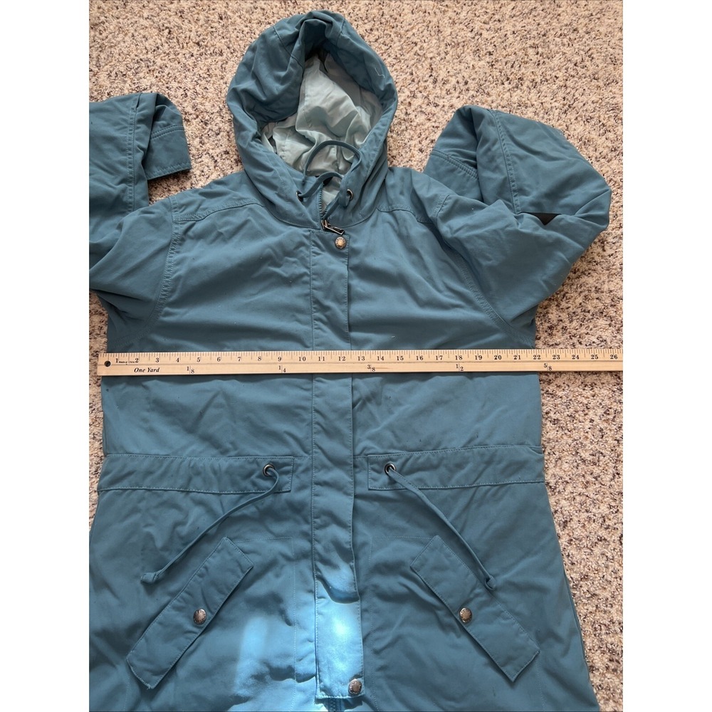 The North Face Women XL Parka Jacket Hooded Zip Up Mid Length Drawstring Waist - Picture 9 of 10